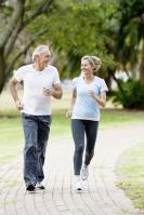 Older couple exercising