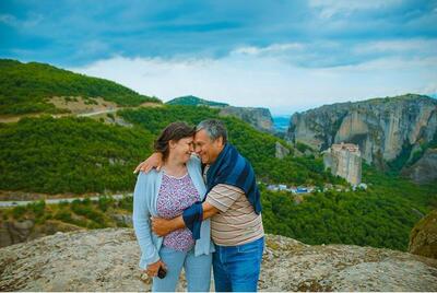 Happy Couple Hiking