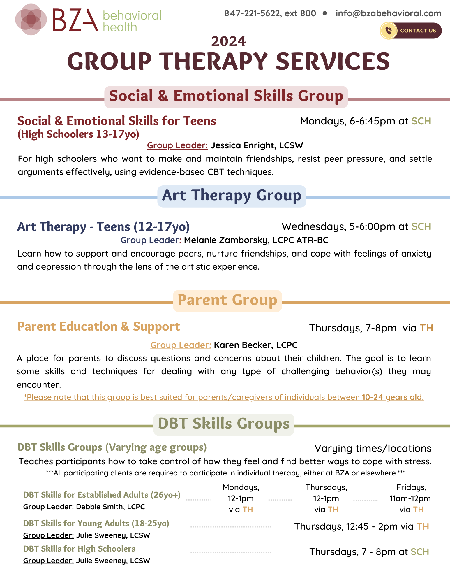 group therapy services 